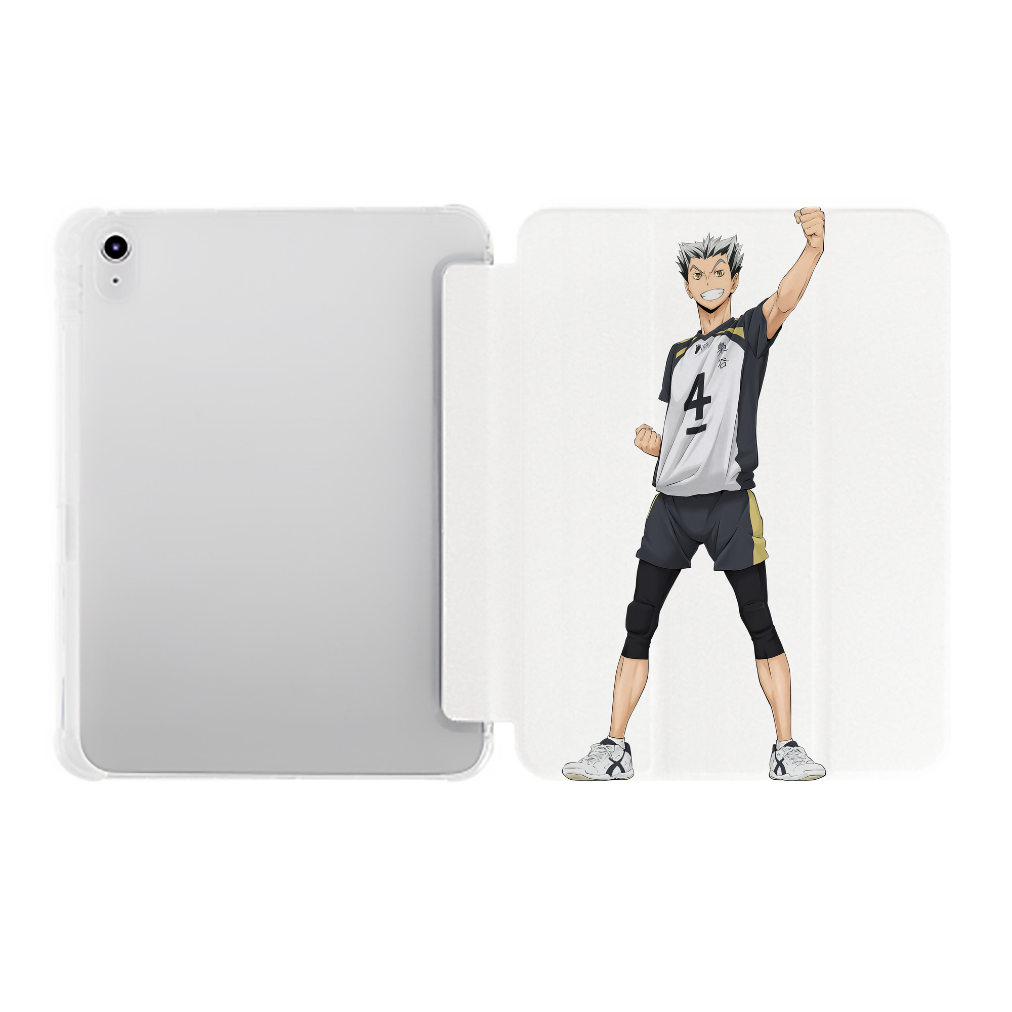 （画像用） ハイキュー!! Haikyu!! IPad ケース ペン収納付き 三つ折りスタンド PUレザー×シリコン 対応機種9.5/10.5/10.9インチ